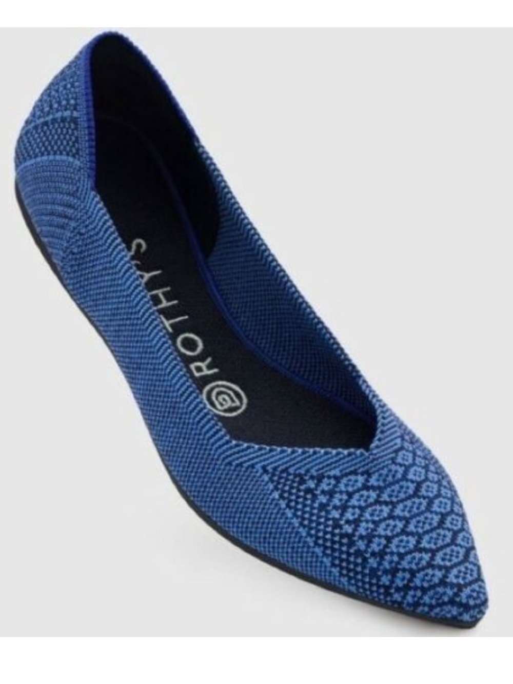 Rothy's The Point Flat In Lapis Python Blue 🔥RARE🔥 - Picture 2 of 10
